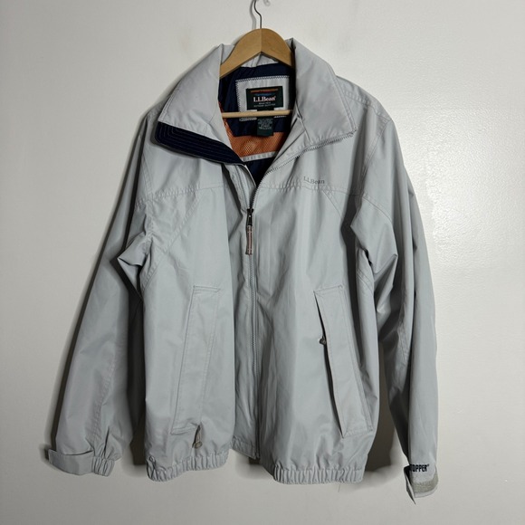 L.L.Bean Windstopper Jacket Men's Full Zip Gray Outdoor Coat - Picture 1 of 8